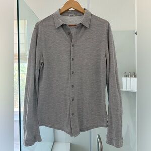 Son of a Tailor Custom Gray Long Sleeve Button-Up Shirt